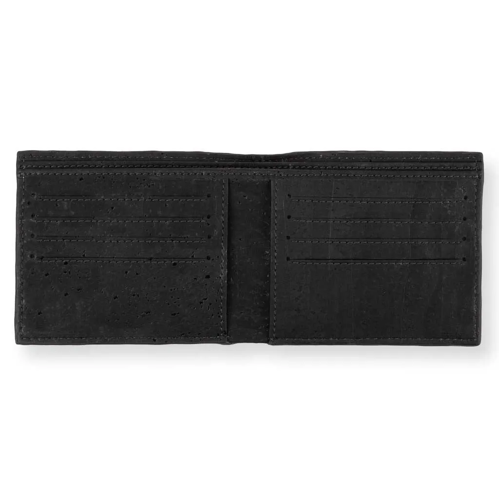 100% VEGAN – GALE MEN’S SLIMFOLD WALLET – NATURAL + BLACK