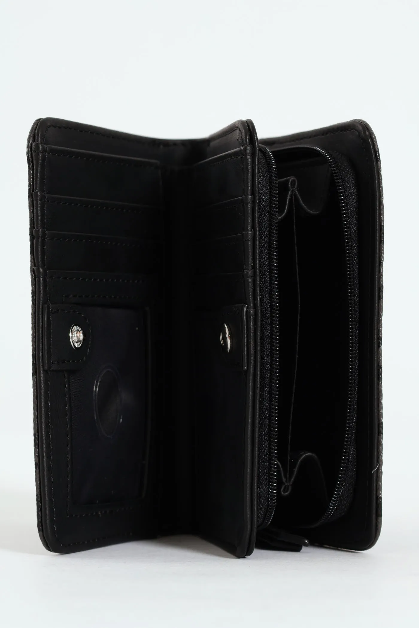 Abbas French Wallet - Charcoal
