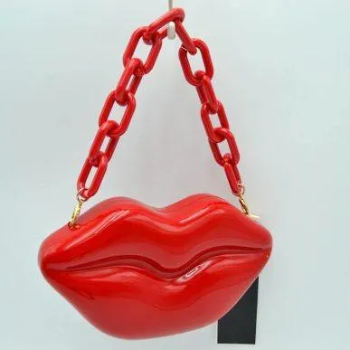 Acrylic LIPS Clutch