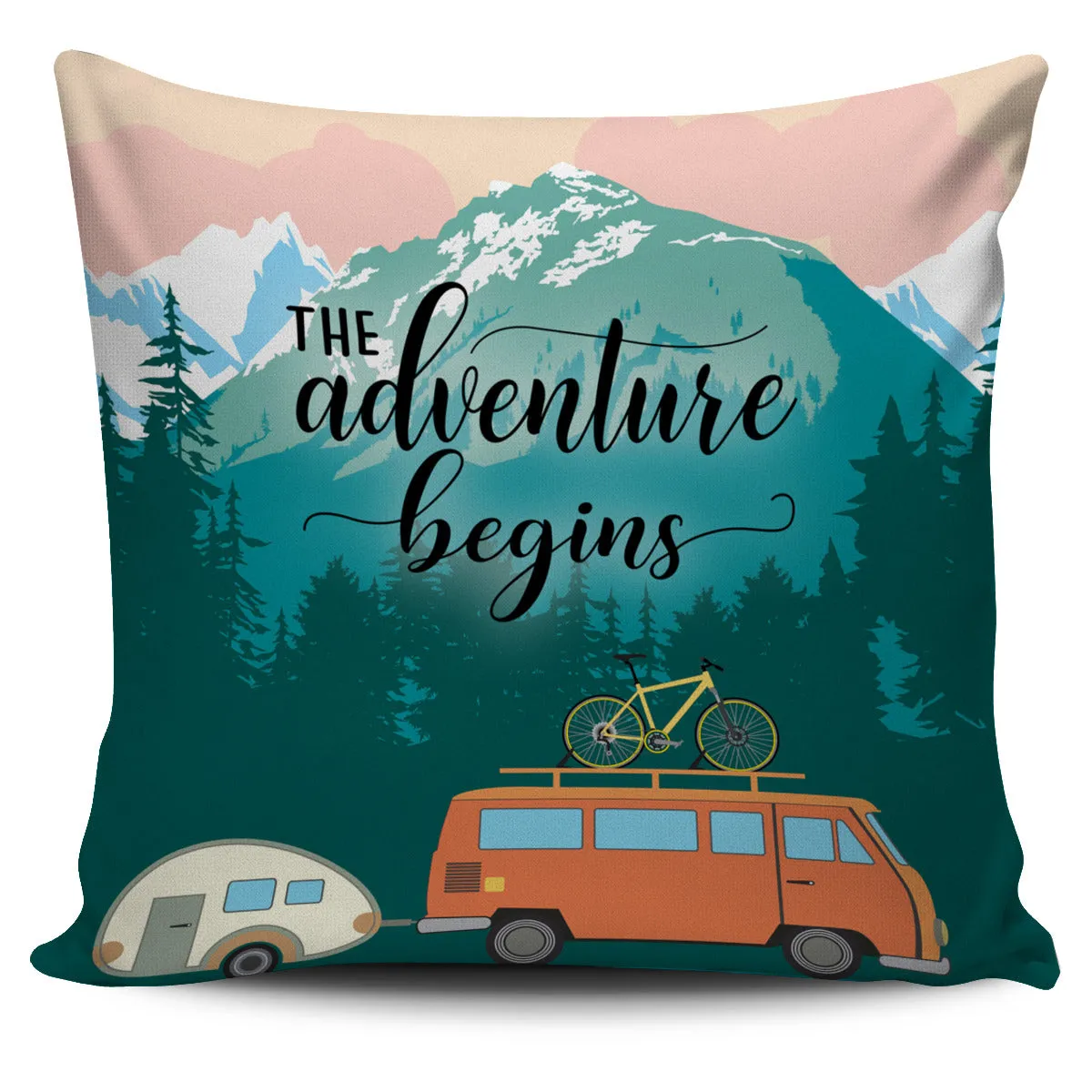 Adventure Pillow Cover