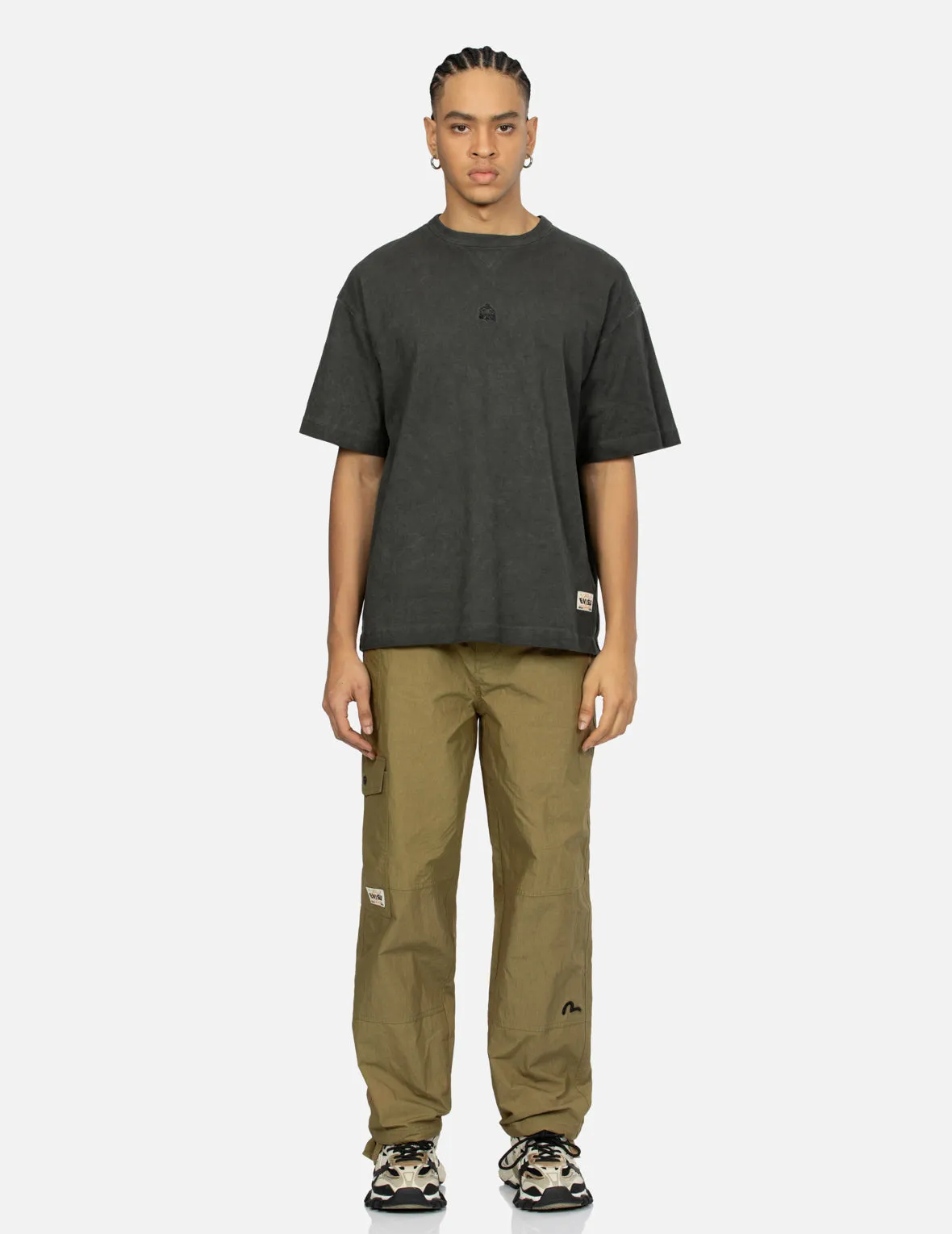 Asymmetric and Multi-Pockets Loose Fit Cargo Pants