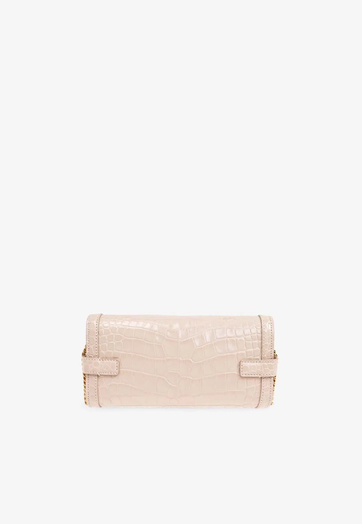 B-Buzz 23 Croc-Embossed Leather Clutch