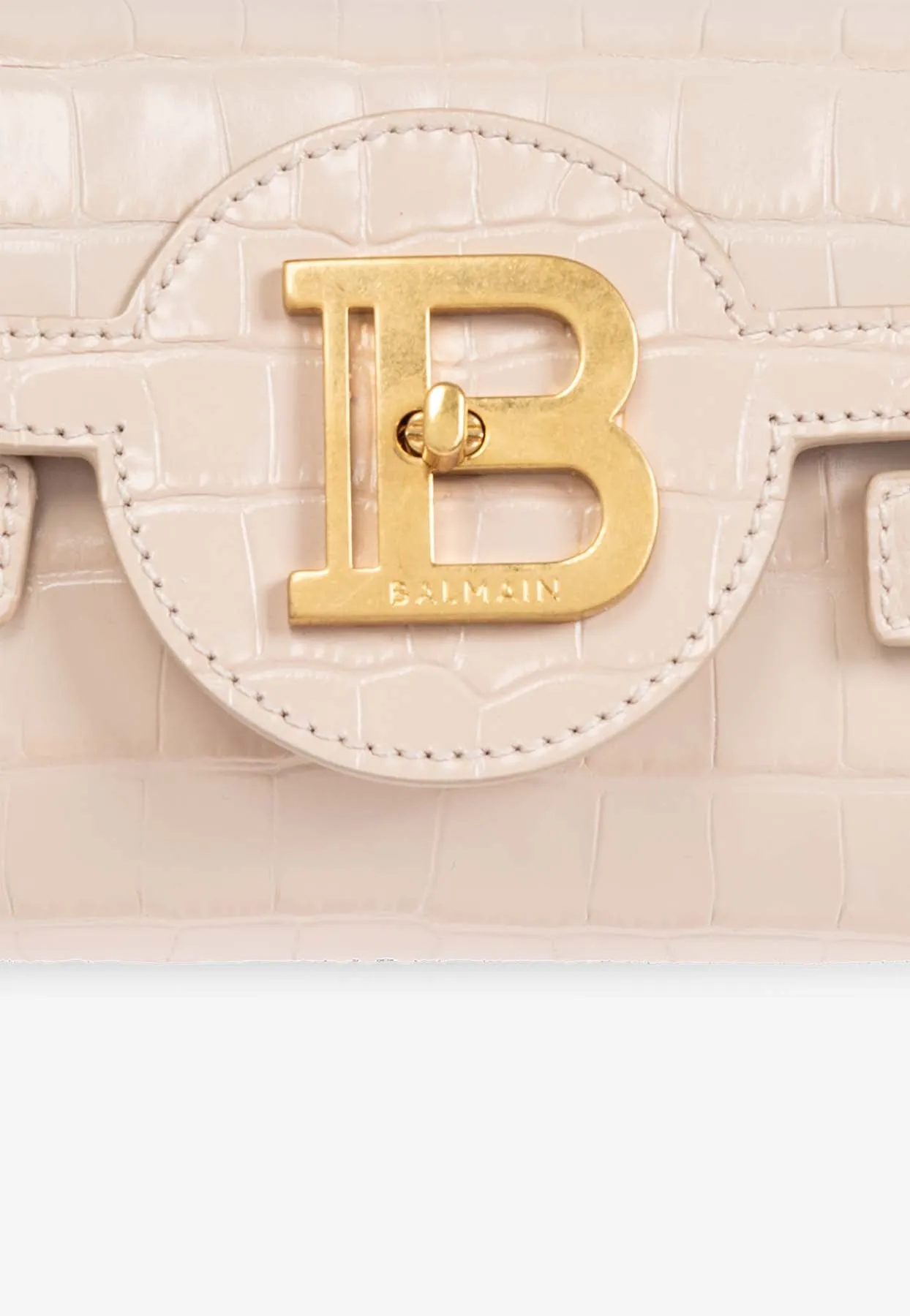 B-Buzz 23 Croc-Embossed Leather Clutch