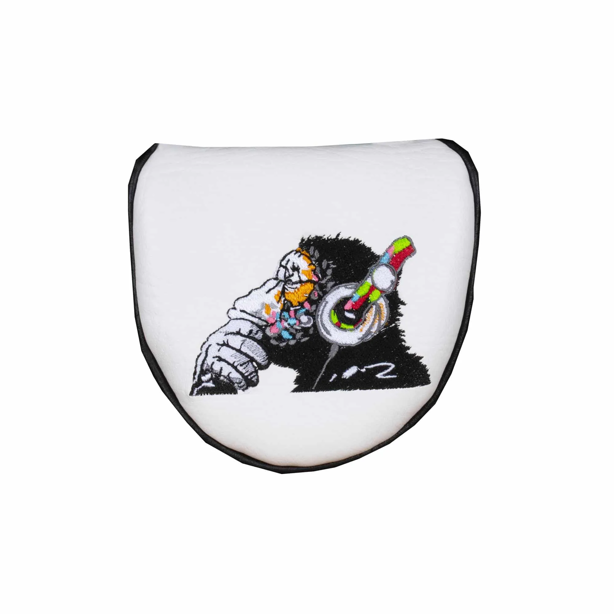 Banksy DJ Monkey Mallet Putter Headcover White