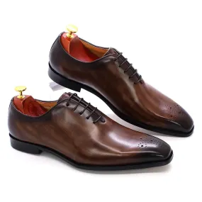 Big Size 6-13 Whole Cut Formal Genuine Leather Oxford Shoes for Men