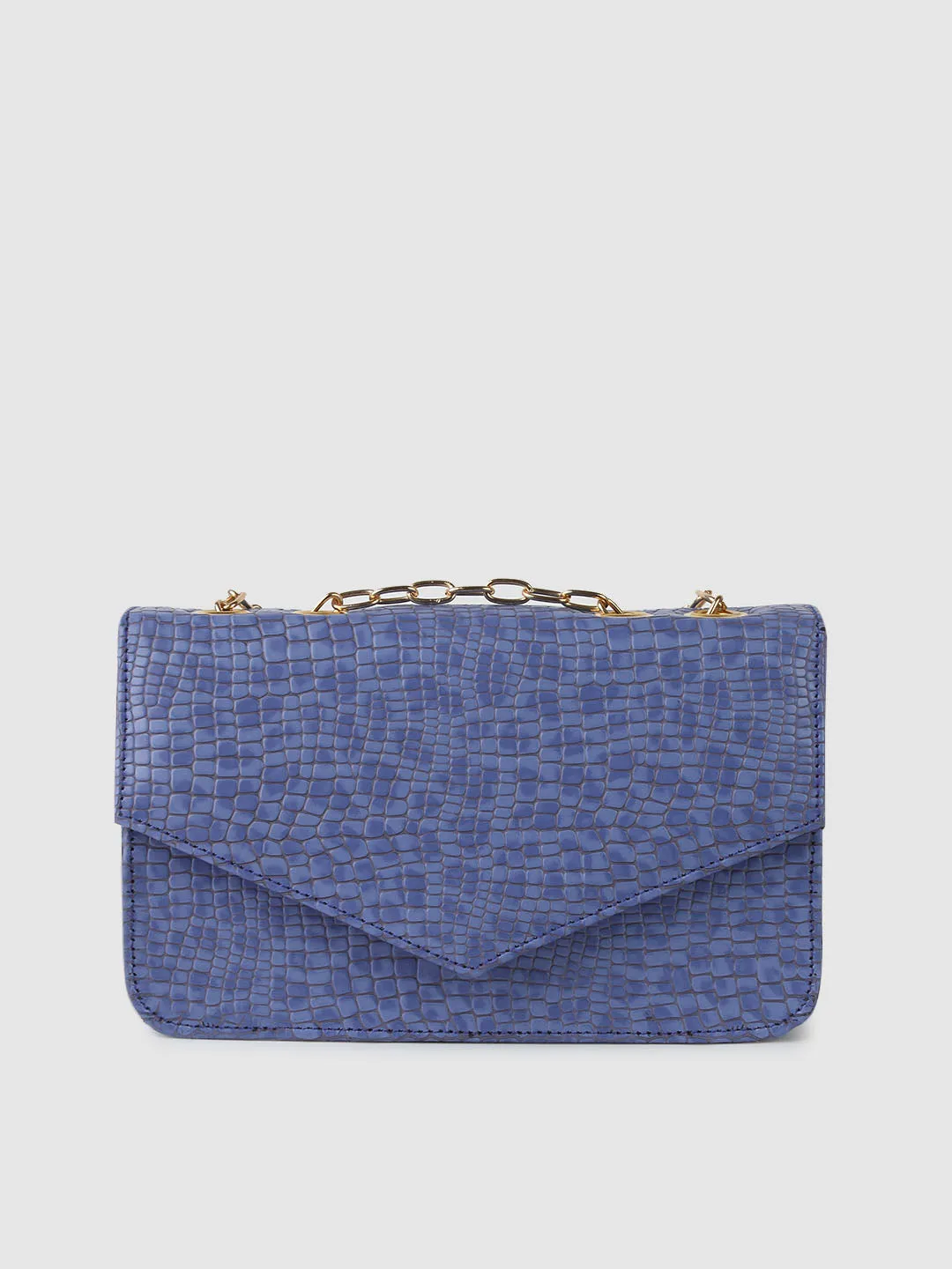 Blue Leopard Clutch