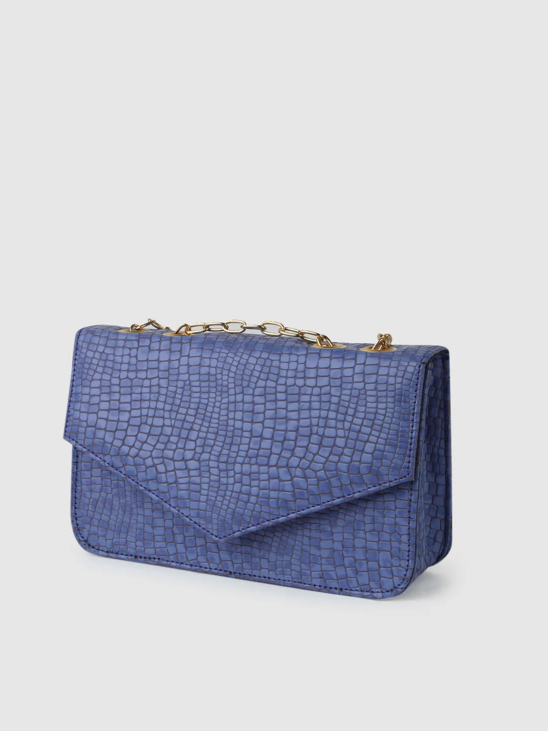 Blue Leopard Clutch