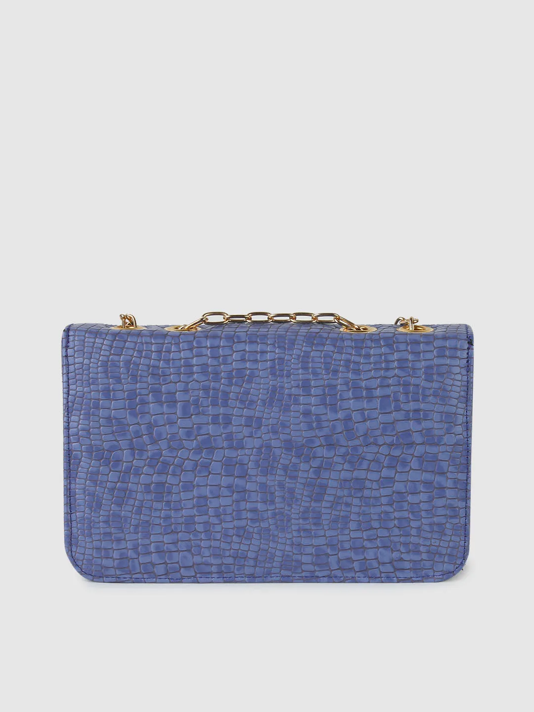 Blue Leopard Clutch