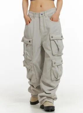 Cargo Pocketed Baggy Pants CM426