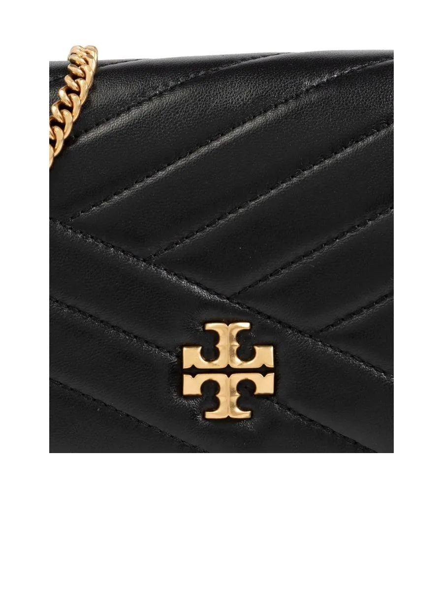 Chevron Quilted Logo Clutch