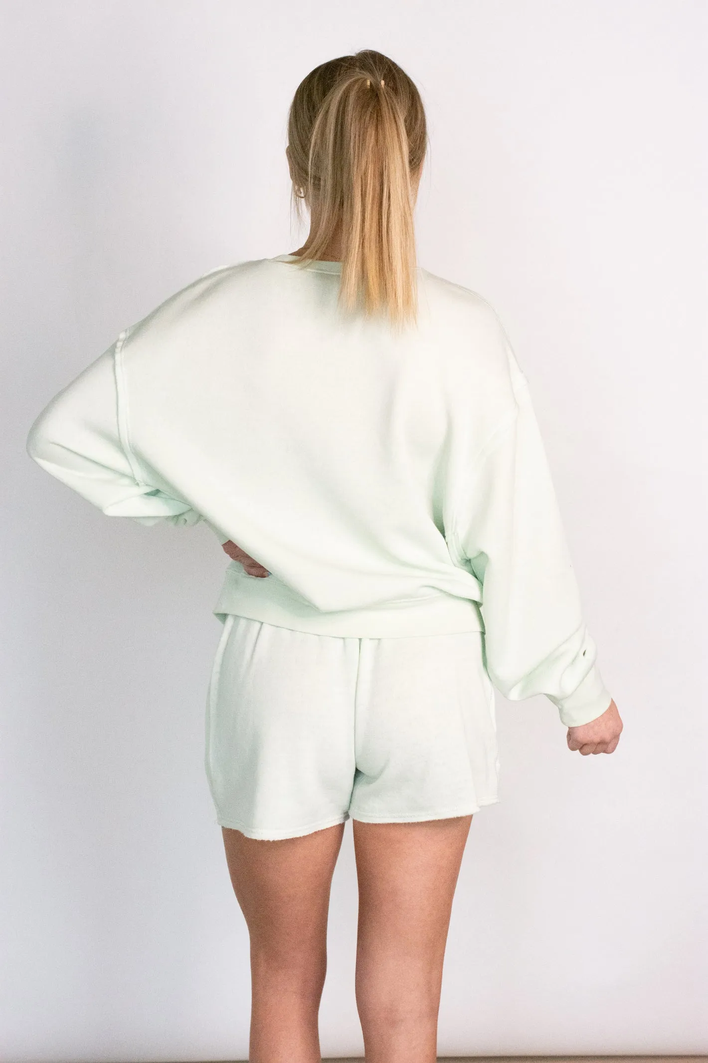 Comfy Perfection Mint Sweatshirt Top