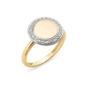 Diamond Disc Ring