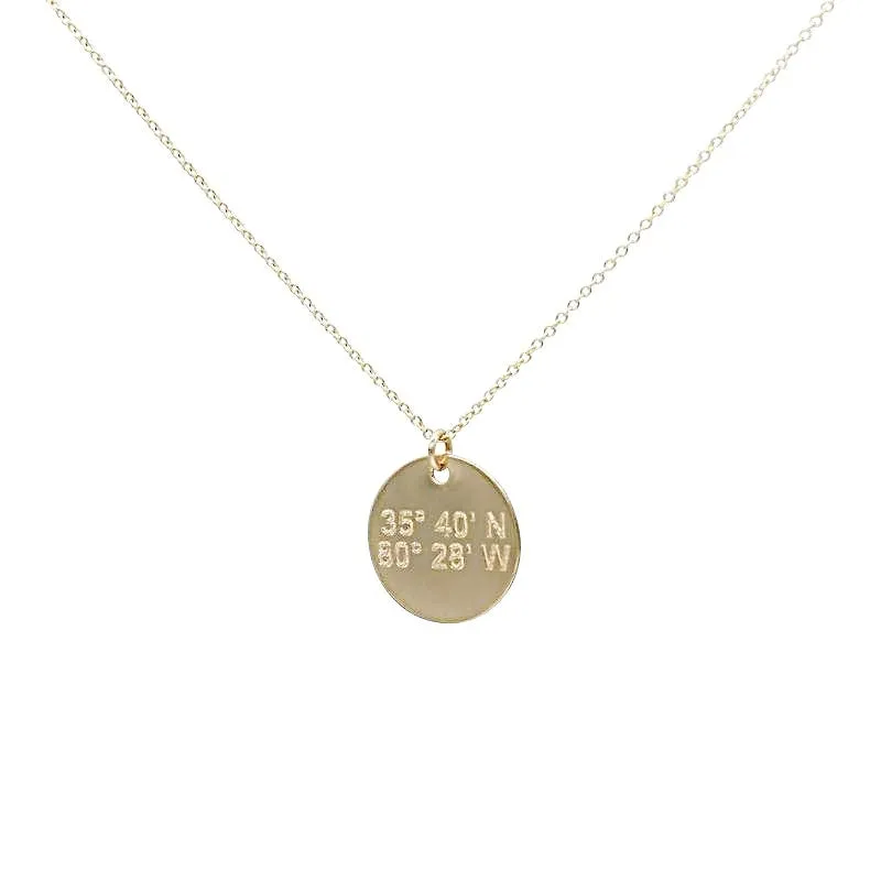  Disc Necklace | 14K