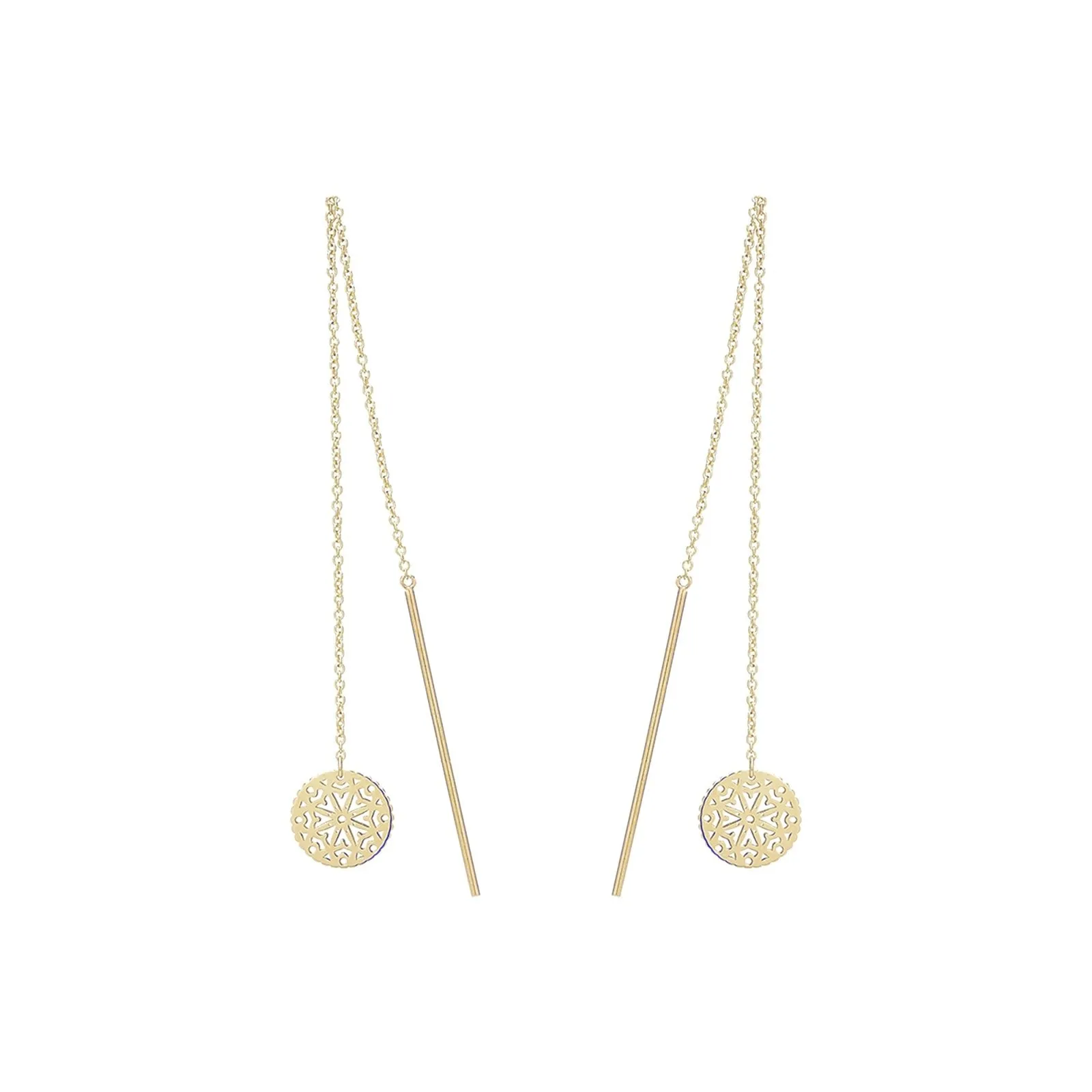 Disc Threader Earrings