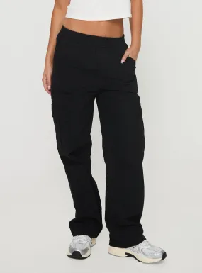 Enchantia Relaxed Cargo Pants Black