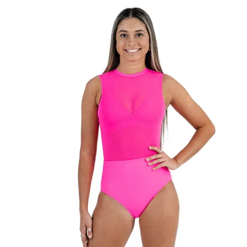 Epic Sleeveless Mesh Leotard