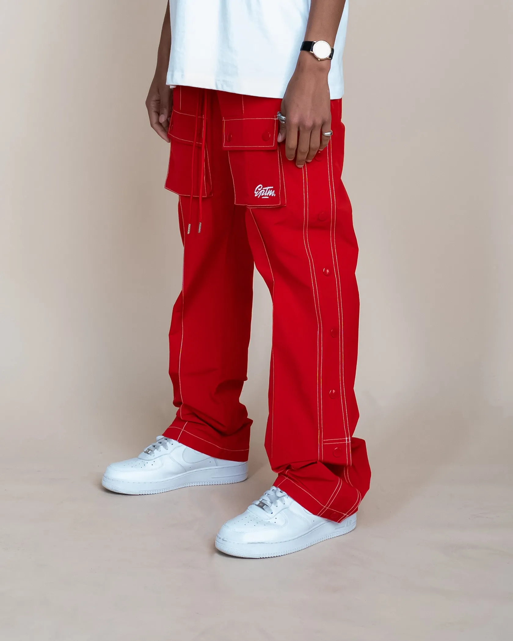 EPTM CENTRAL SNAP PANTS - RED