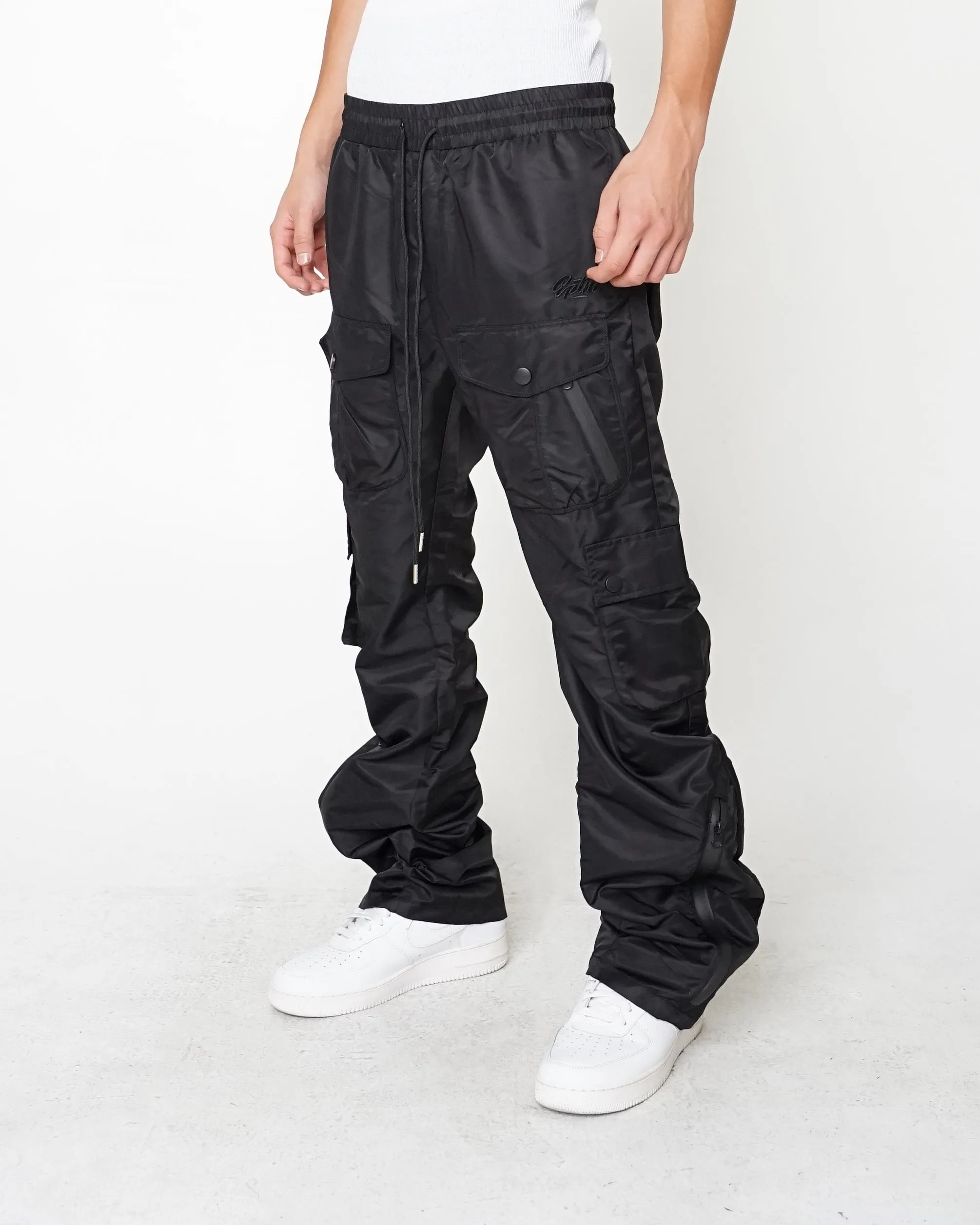 EPTM DOUBLE CARGO PANTS-BLACK