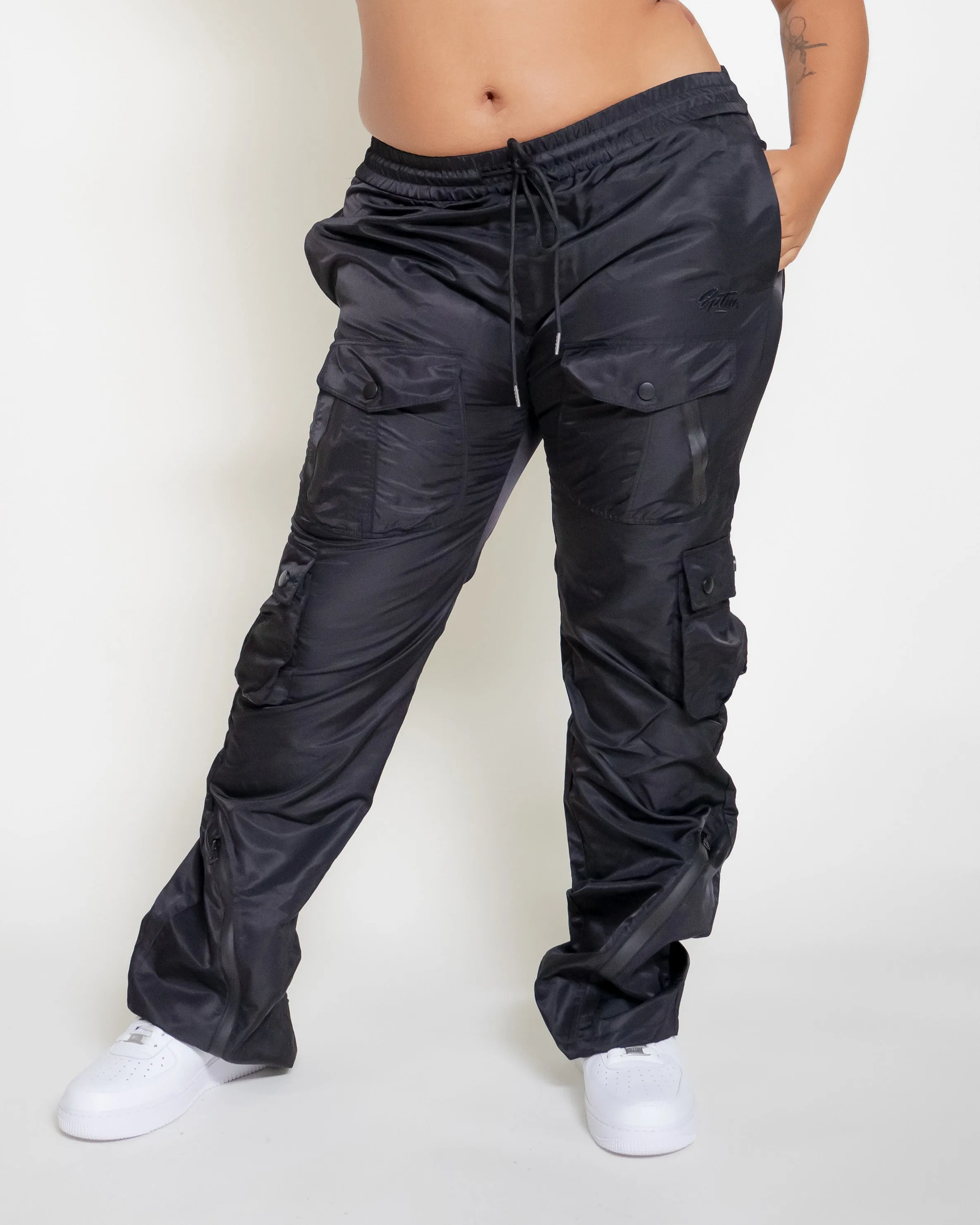 EPTM DOUBLE CARGO PANTS-BLACK