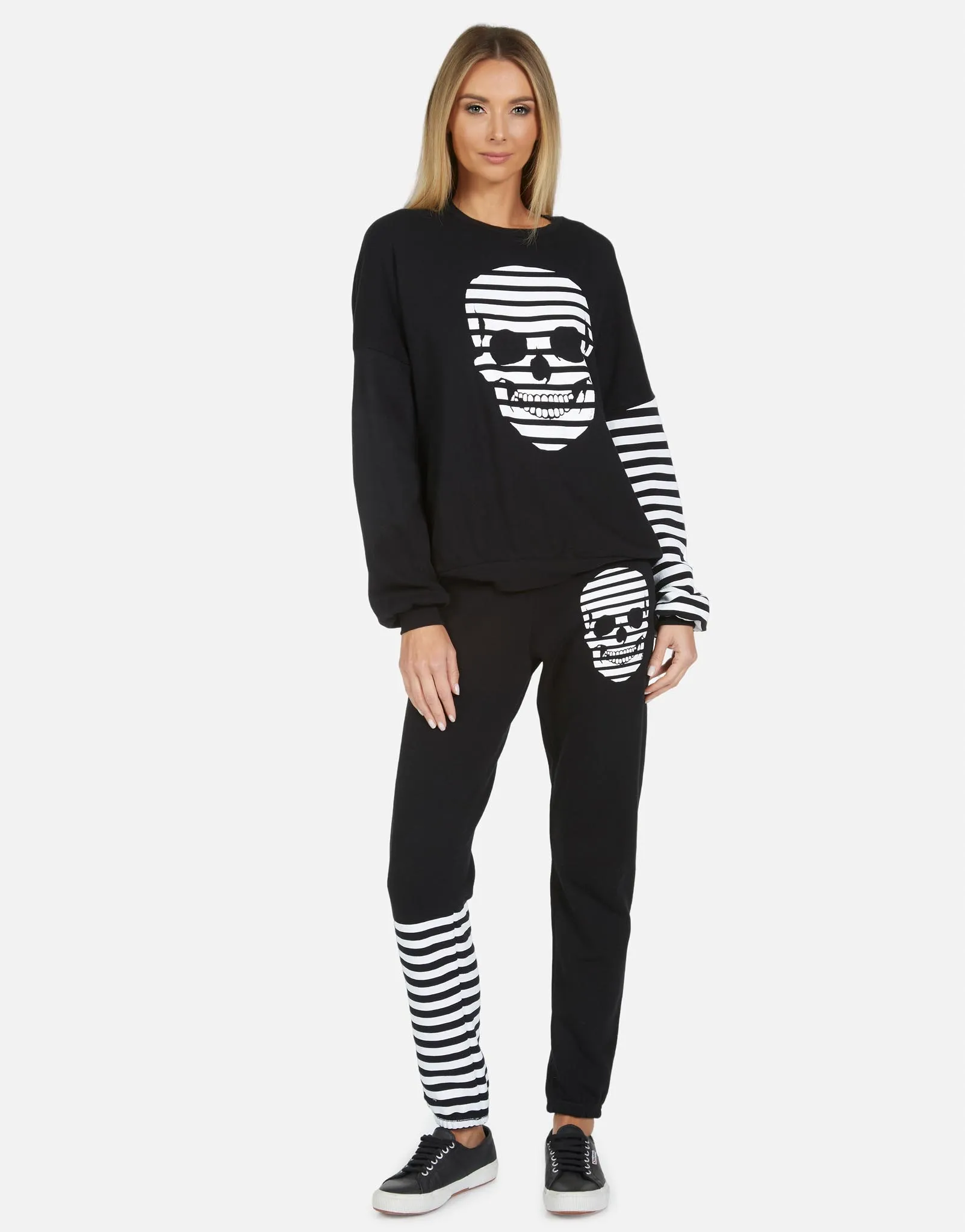 Gia Stripe Skull