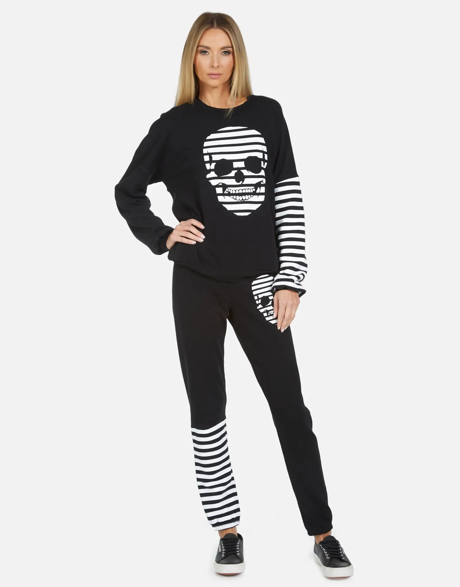 Gia Stripe Skull