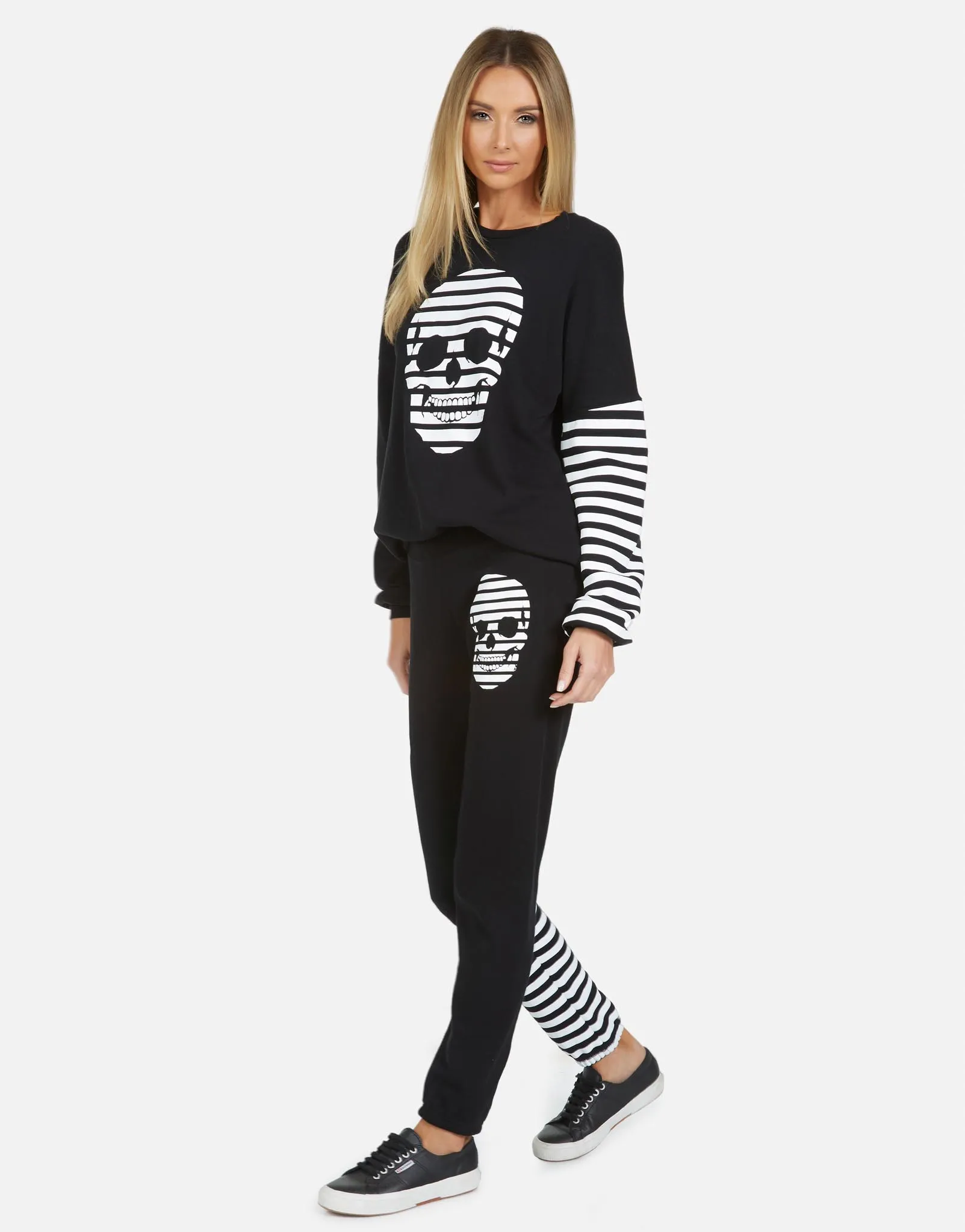 Gia Stripe Skull