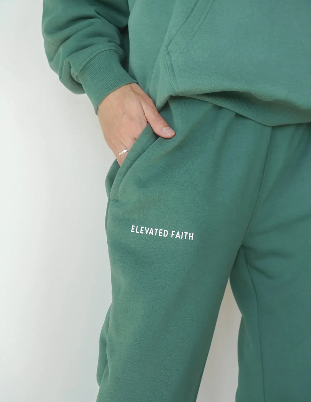 God Is Always With Me Green Unisex Sweatpant