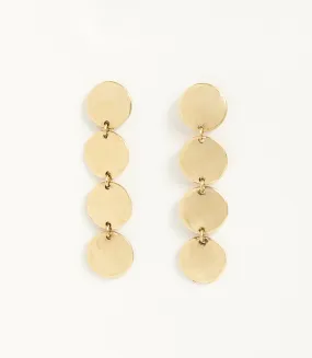 Gold Disc Earrings