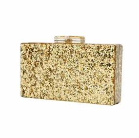 Gold Glitter Clutch