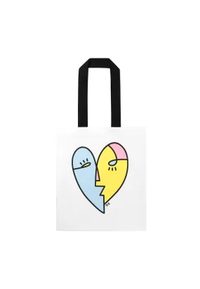 Heart Totebag WHITE