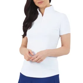 IBKUL Mock Polo White