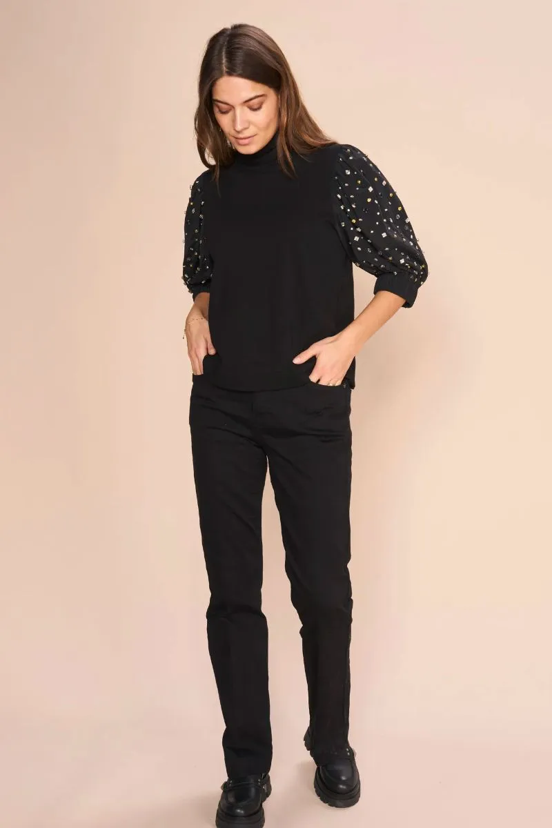 Jessica Joy Pant | Black | Bukser fra Mos Mosh