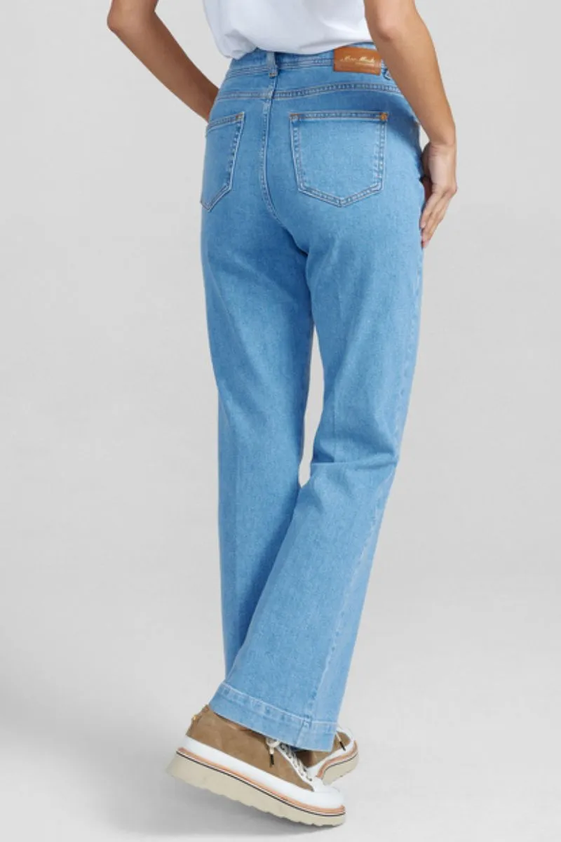 Jessica Kyoto Flare Jeans | Light Blue | Jeans fra Mos Mosh