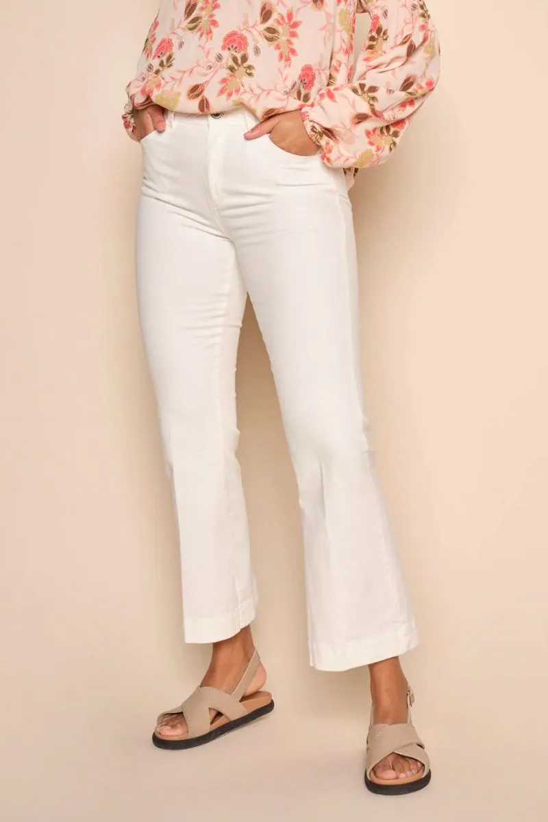 Jessica Spring Pant | White | Bukser fra Mos Mosh