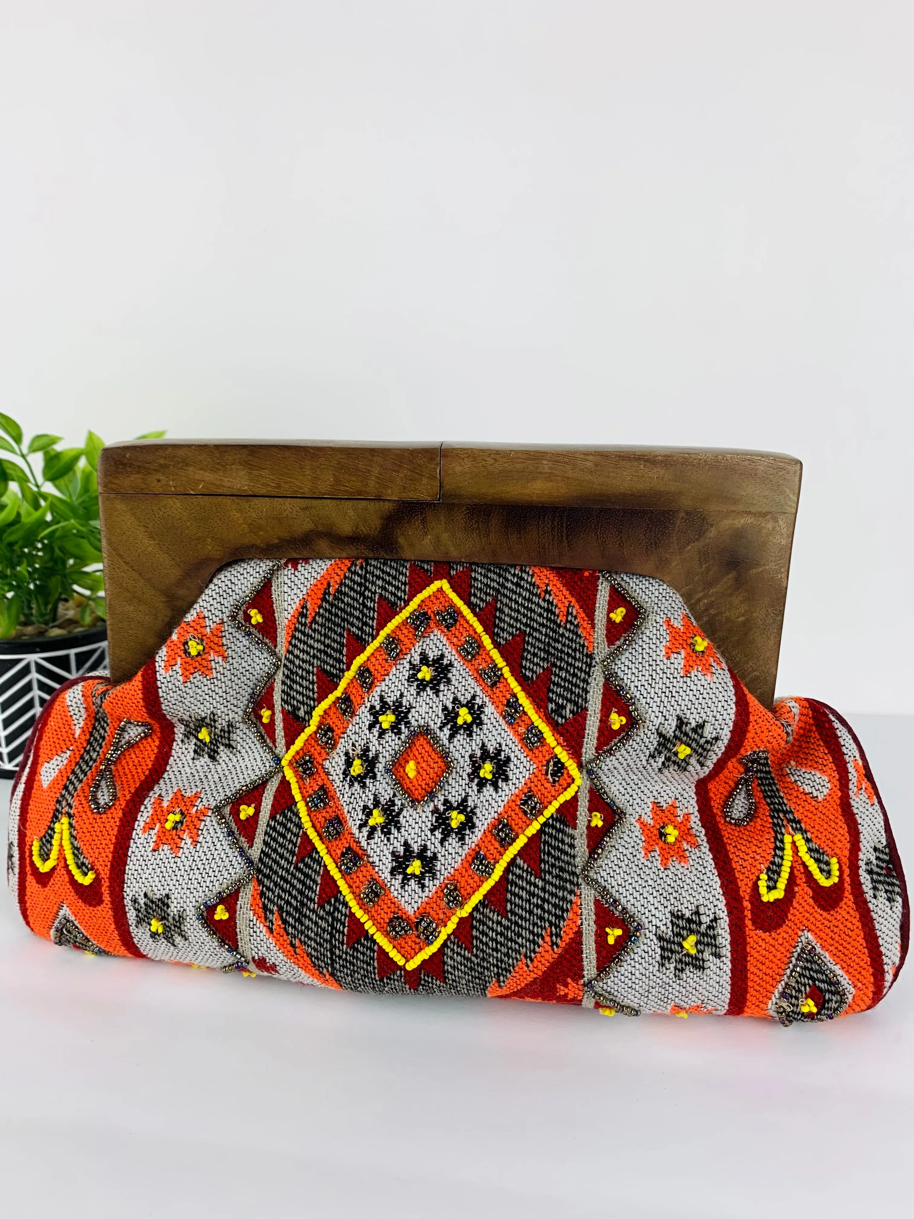 Johari Beaded Clutch