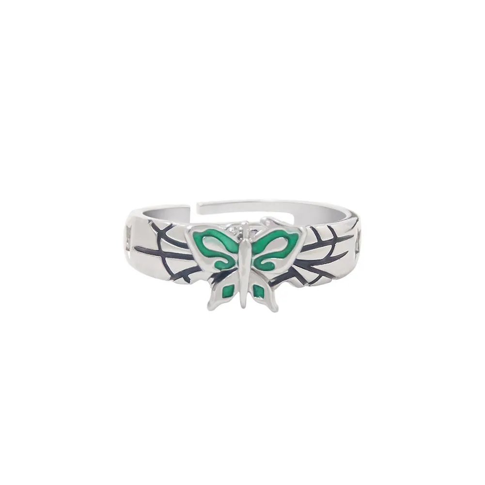 JoJo‘s Bizarre Adventure Jolyne Cujoh Cosplay Butterfly Rings Jewelry Accessories