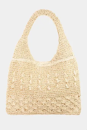 Kanas Straw Braided Tote Bag