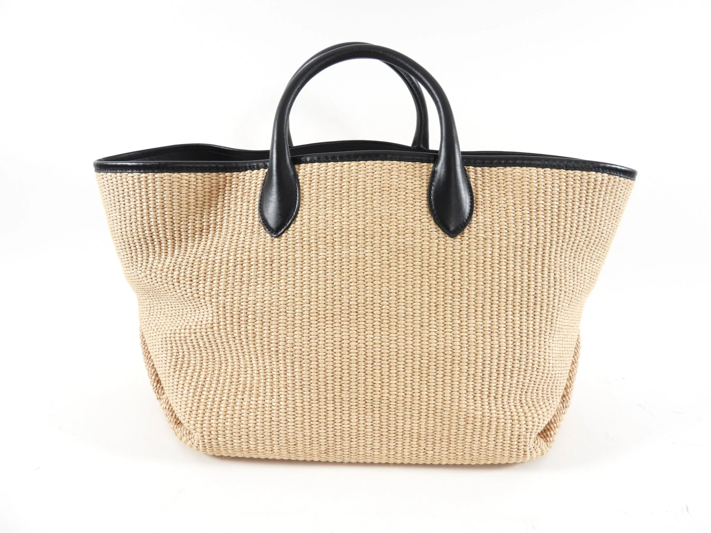 Khaite Large Raffia East West Tote Bag