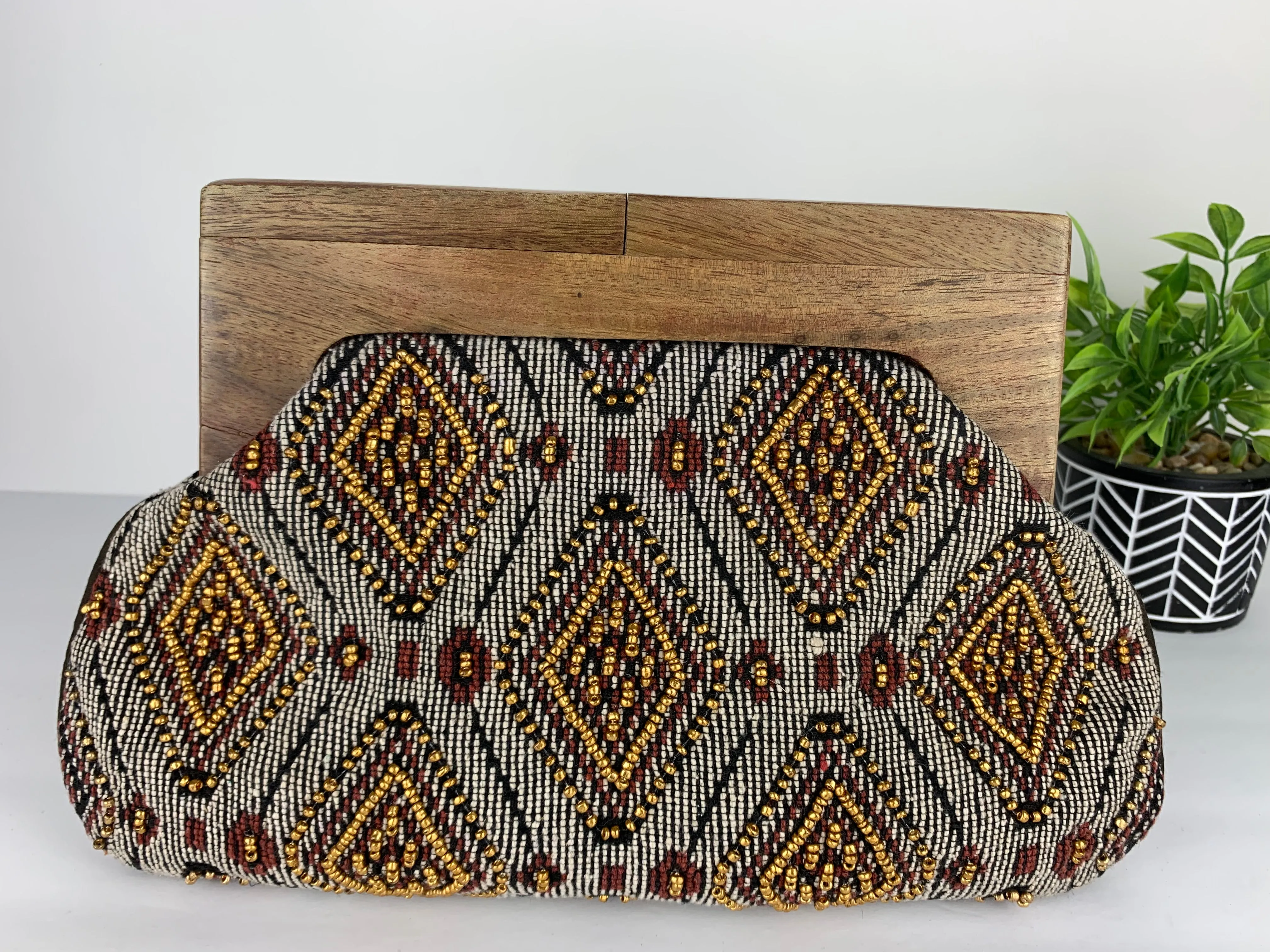 Kiojah Beaded Clutch