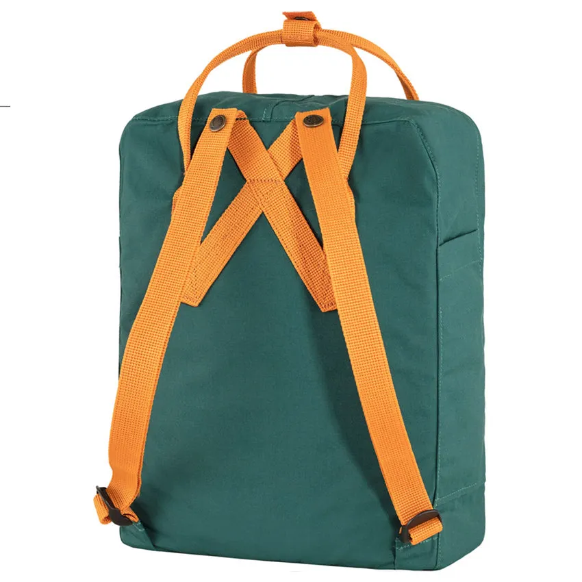 Knken Classic Backpack - Arctic Green & Spicy Orange