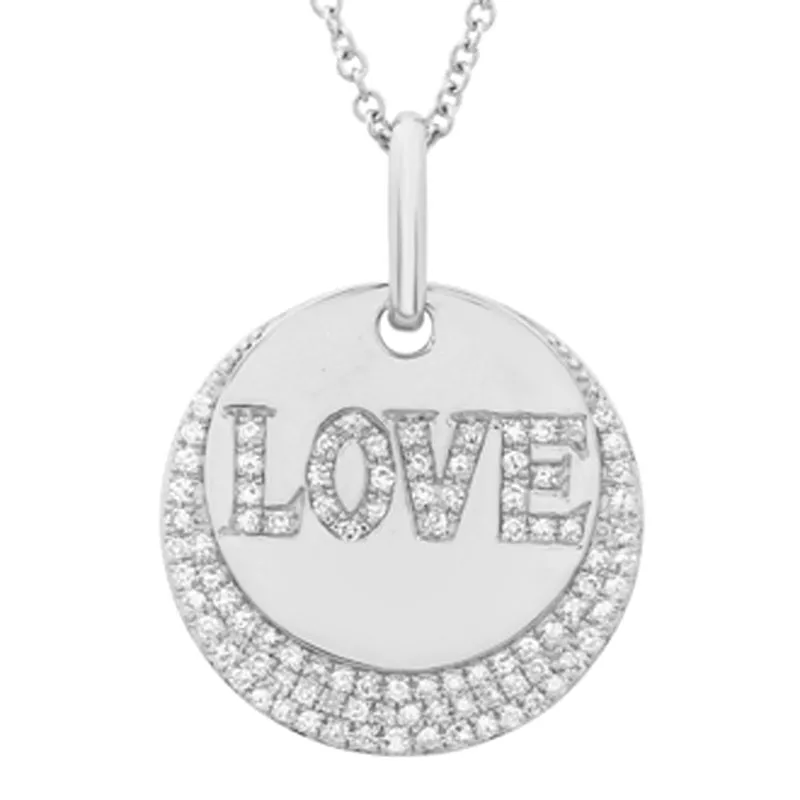 LOVE  DISC NECKLACE