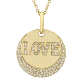 LOVE  DISC NECKLACE