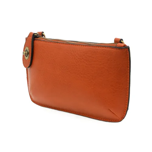 Mini Crossbody Wristlet in Burnt Orange