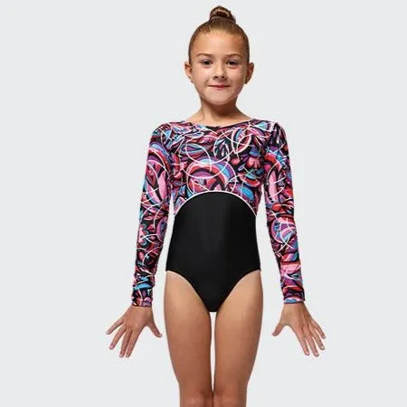 Mondor Emotion Printed Long-Sleeved Leotard