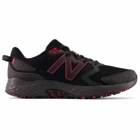 NEW BALANCE MEN'S 410 TRAIL BLACK/RED RUNNING SHOES (2E WIDE)