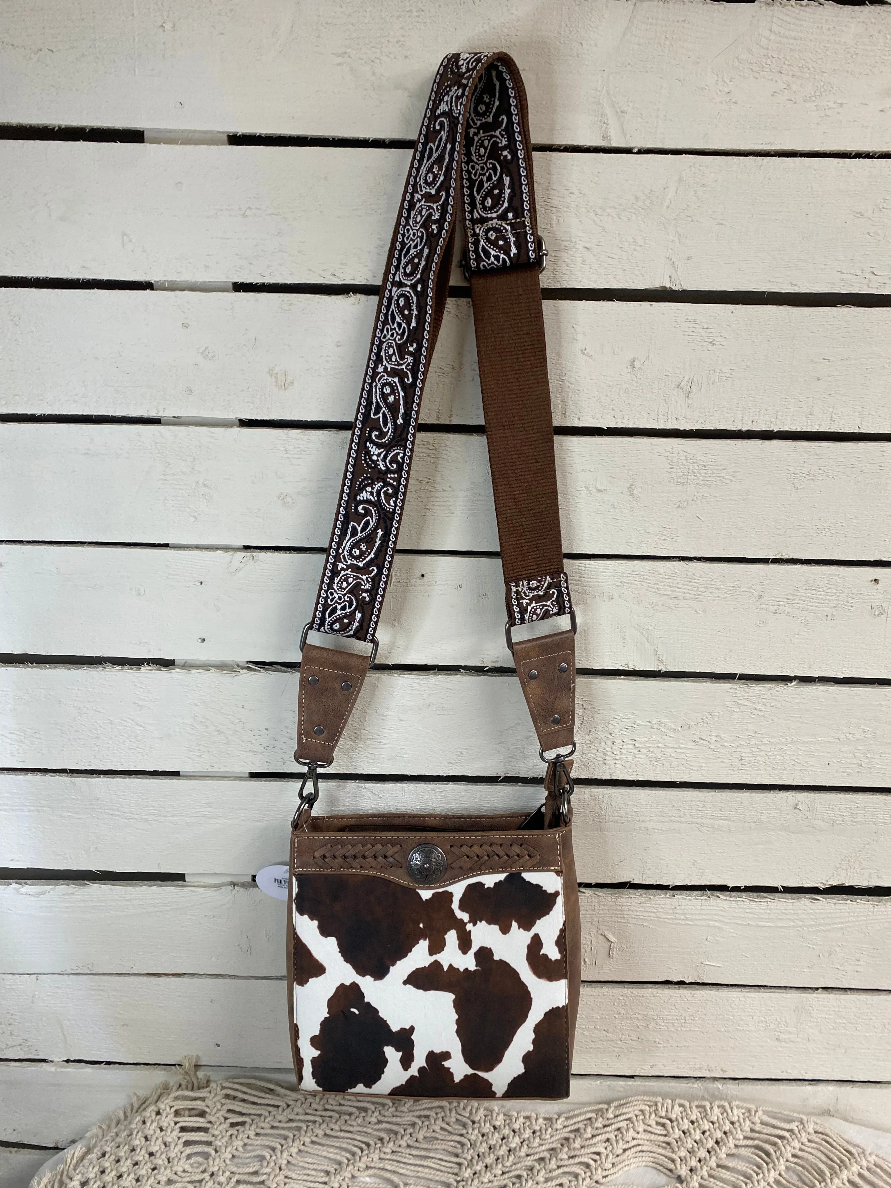 Nocona Jessi Ray Crossbody - Cow Print