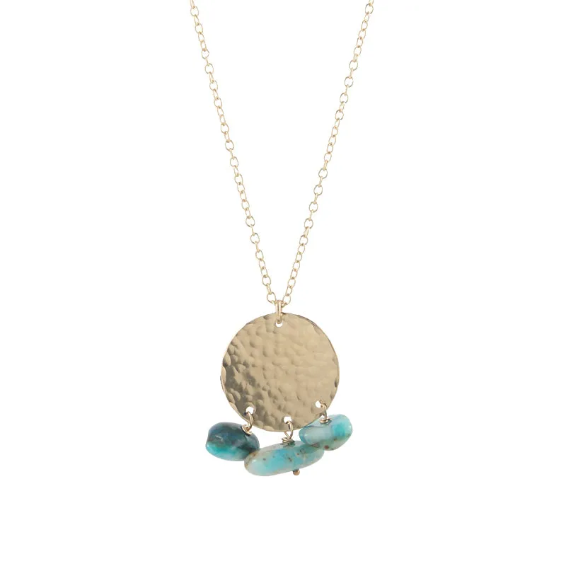 Opalite Disc Necklace