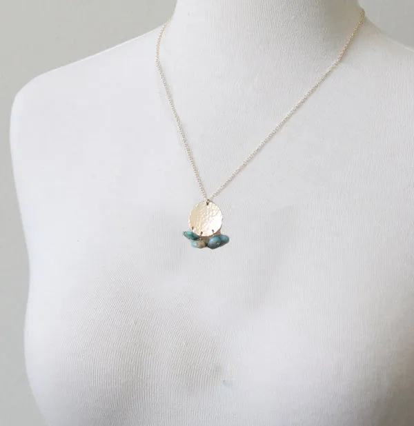 Opalite Disc Necklace