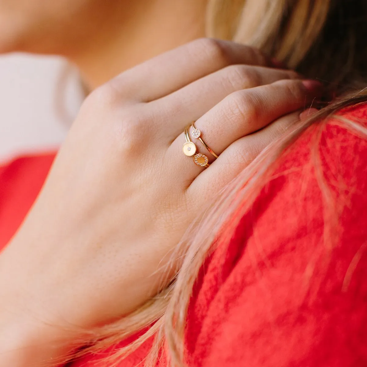 Pave Disc Ring