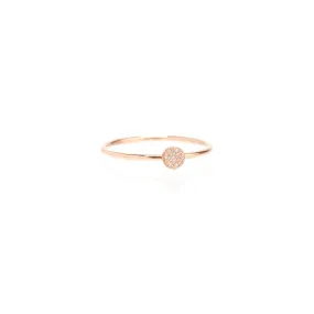 Pave Disc Ring